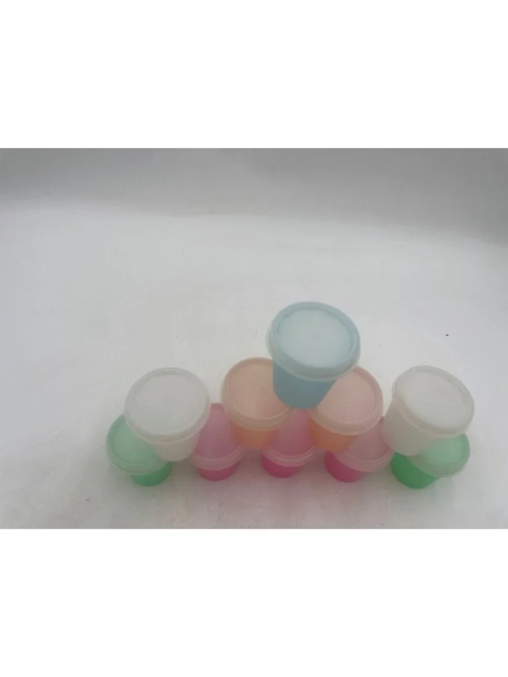 Set Of 10 Multicolor Mini Tupperware Containers Lids Reusable & Stackable - Picture 2 of 6